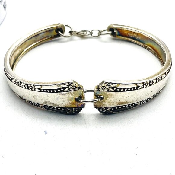 ONEIDA Spoon Handle Bracelet Silver Tone Classic Career Cosplay LARP Gift - Picture 1 of 8